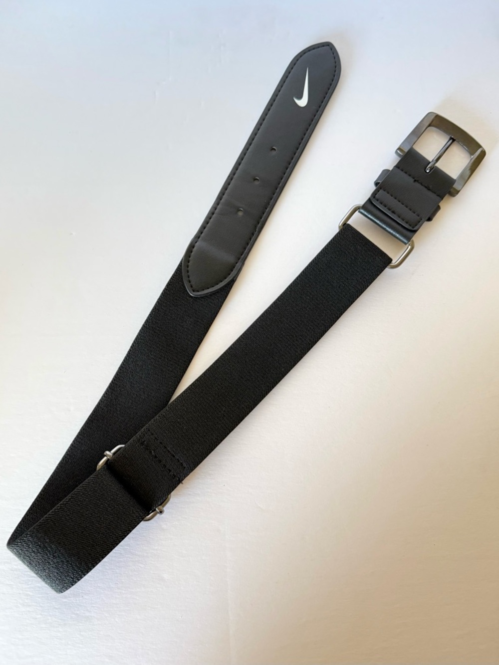 Nike Black Baseball Belt One Size Adjustable Buckle Stretchy Like New